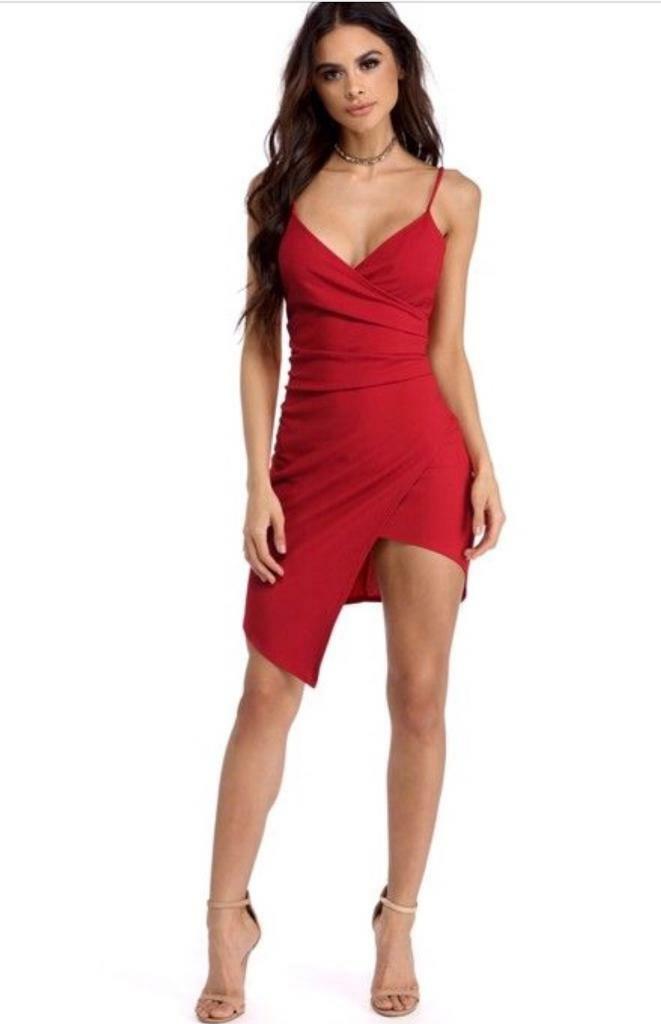 red pretty little thing dress